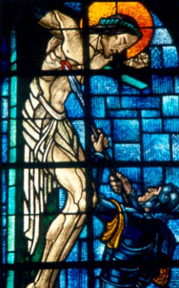 le soldat transperce le coeur de J�sus crucifi�