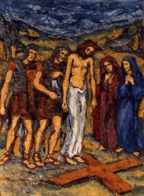 Jesus wird seiner Kleider beraubt