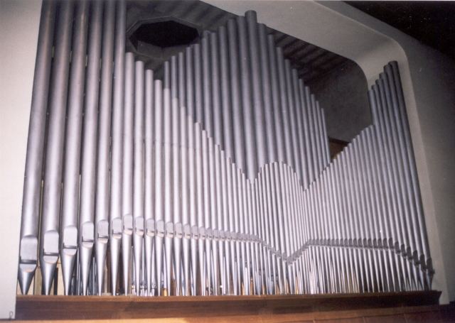 Vorderansicht der Orgel von Haupt