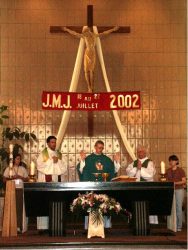 La premi�re messe � l'�glise de St Claude